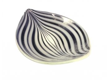 Vintage Art Glass Bowl, Signed By Designer  Maija Carlson, Finland, 1950
