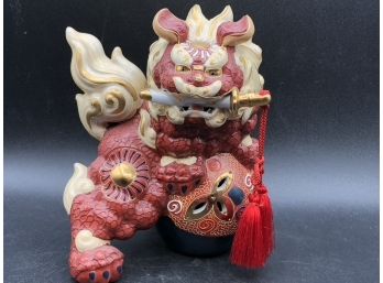 Japanese, Kutani Pottery Shi Shi Foo Dog