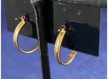 9K Gold Hoop Earrings