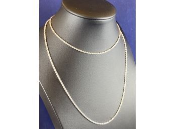 Sterling Silver 1.3mm Twisted Chain, 30'