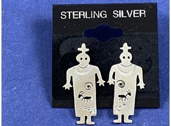 Sterling Silver Southwest Style Earrings