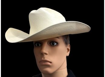 STETSON Creme Wide Brim Cowboy Hat