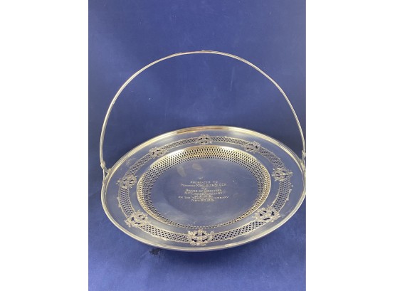Sterling Silver Tray With Handle Personalized