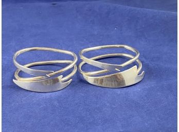 Pair Of Sterling Silver Napkin Rings