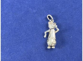 Sterling Silver Jointed Cat Pendant