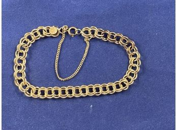 Vintage 14K Yellow Gold Charm Bracelet, 7'