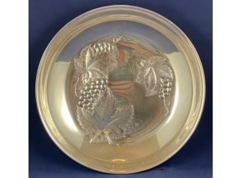 Wallace Sterling Silver Bowl, Beautiful Grapes And Leaves