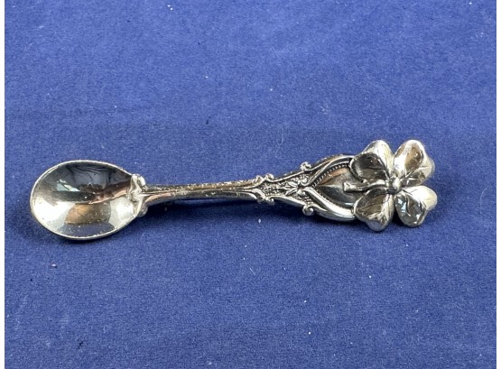 Beau Sterling Silver Spoon Brooch Pin, Signed