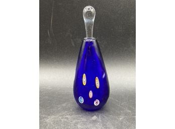 Handblown Perfume Bottle - Colbalt Blue