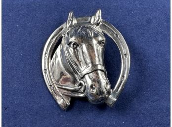 Equestrian Horse Sterling Silver Pin Brooch