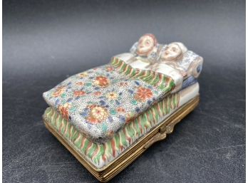 Chantilly Vintage French Handpainted Porcelain Box