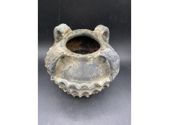 Unique 4 Handle Antique Asian Pottery