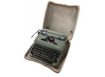 Vintage Olympia Typewriter In Keyed Container