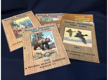 Lot Of Collectible Wildlife Conservation Stamp Albums From 1951,1955,1956,1957,1959,1961,1962,1972