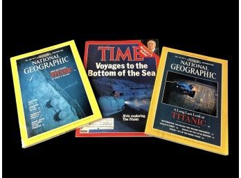 TITANIC Collectors Items: Three Vintage Magazines On The Discovery And Mysteries Of The  Famous Sinking