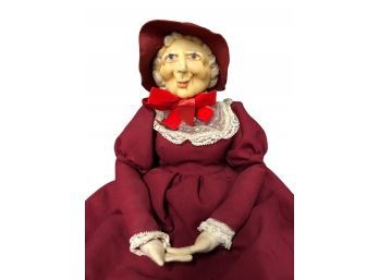 Vintage, Original Murphy Doll 1983 , 24' Soft Sculpture Doll, Fancy Older Woman