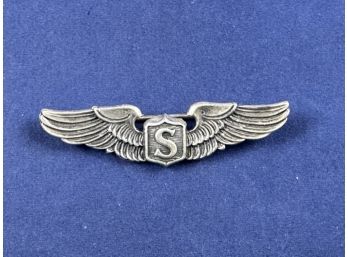 Sterling Silver Amico S Aviator Wings Pin Brooch