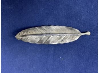Sterling Silver Feather Pin, Brooch