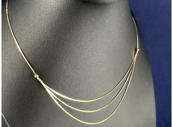 14K Yellow Gold Necklace, 14'