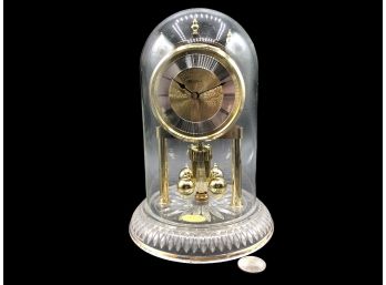 Made In West Germany Vintage  Boluva Glass Domed Clock
