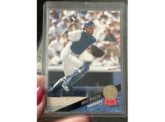 Mike Piazza, Dodgers Baseball, Leaf, 1993