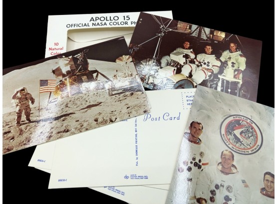 Apollo 15 Official NASA Natural Color Views Photos In Postcard Format