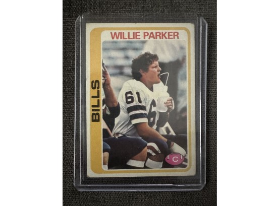 Willie Parker, Buffalo Bills Football Card, Topps 1978