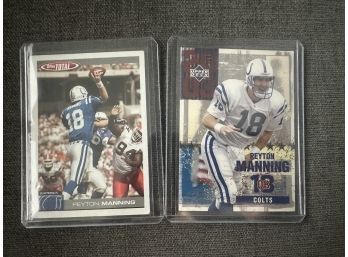 Payton Manning Colts Football Cards - Upper Deck 2003 & Topps 2004