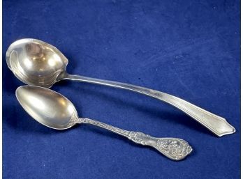 Pair Of Sterling Silver Spoons
