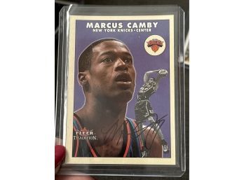 Marcus Camby, NY Knicks, Basketball, Fleer 2001