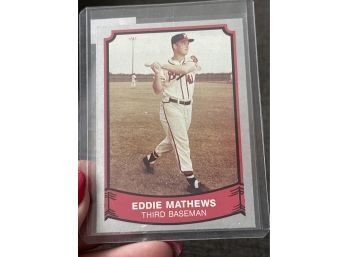 Eddie Mathews, Braves, Baseball, 1989 Pacific Trading Cards