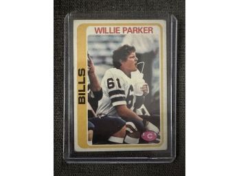 Willie Parker, Buffalo Bills Football Card, Topps 1978
