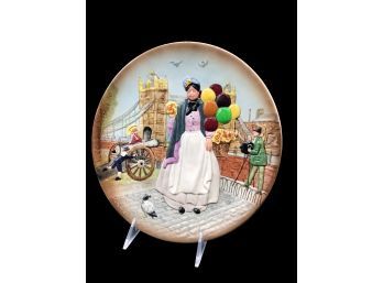 Royal Doulton Biddy Penny Farthing Plate D6666 1981 Modelled By William . Harper
