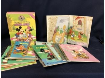 Happy 60th Birthday Mickey Mouse 12 Collectible Favorite Little Golden Books