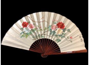 Decorative Chinese Wall Paper And Bamboo Fan