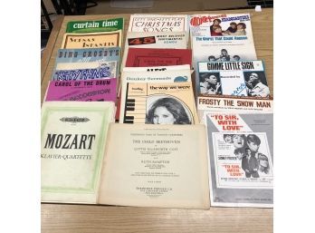 Collectible Lot Of Vintage And Rare Piano And Other Instruments Sheet Music
