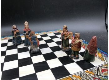 Incas Versus Conquistadores Miniature Chess Set