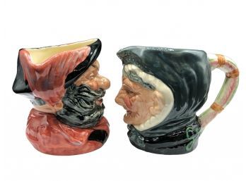 Royal Doulton FALSTAFF 06 385 And GRANNY D 6384 Collectible Ceramic Decorative Mugs