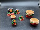 Lot 1 Of Hand-painted Wooden Nesting Dolls