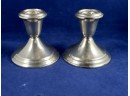 Gorham Sterling Silver Weighted Candlestick Holders