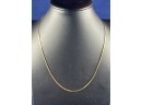 14K Yellow Gold Necklace, 18'