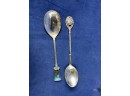 Sterling Silver Alaska Collectors Spoon & Abalone Silver Spoon