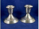 Gorham Sterling Silver Weighted Candlestick Holders