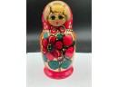 Lot 5 Of Hand-painted Wooden Nesting Dolls