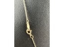 10K Yellow Gold Chain And Circle Pendant, 19'