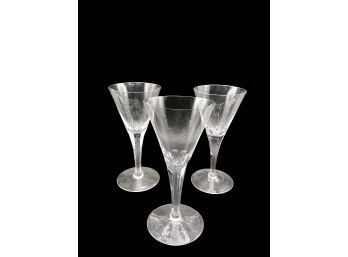 Trio Of Tiffany & Co. Champagne Glasses