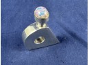 Sterling Silver Mid Century Modern Style Perfume Bottle With Opal? Top