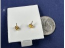 14K Yellow Gold Mini Hoop Earrings