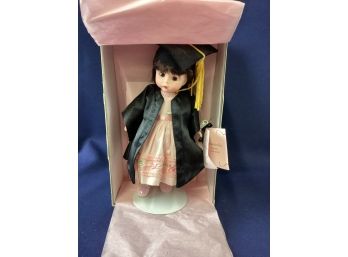 Madame Alexander 8inch Graduation Day Doll , Like New In Box With  Stand