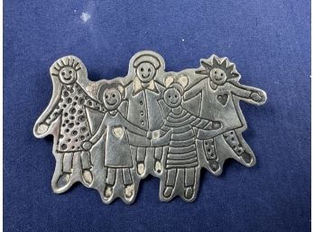 Sterling Silver EFX Mexico Save The Children Pin Brooch